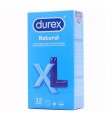 PRESERVATIVOS DUREX NATURAL XL 12U