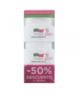 Sebamed crema hidratante pieles sensibles 2x75ml 50% 2ªud