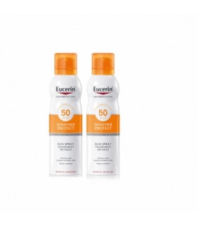 Eucerin Sensitive Protect Sun Spray Dry Touch Spf 50 200ML X 2 50% 2ª Unidad