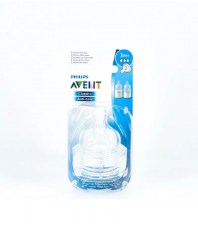 Tetina Silicona Flujo Medio Avent Philips +3M 2 Tetinas