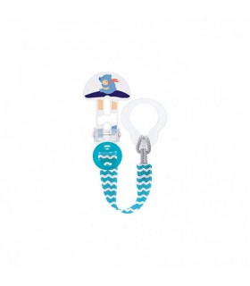 Mam Broche Para Chupete Clip It! Azul Verde Rosa 1 Und