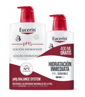 Eucerin pH5 Loción Hidratante Piel Sensible 1 L + REGALO 400 ML