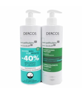 Vichy Dercos Duplo Champu Anticaspa Cabello Graso 390 ML + 2ª Und 40% DTO 390 ml