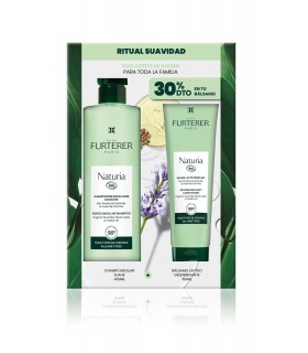 Rene Furterer Pack Naturia Champú Micelar Suave 400 Ml + Balsamo Lacteo Desenredante 150 Ml