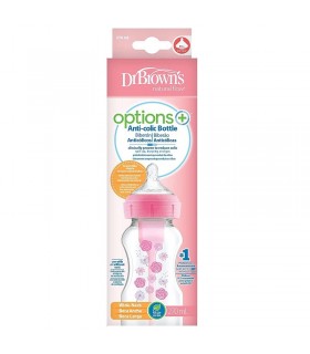 Dr Brown´s Tetina Silicona Boca Ancha Natural Flow Options+ 270 Ml 1 Und