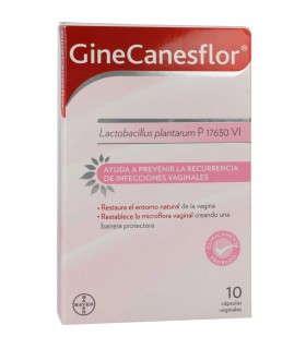Ginecanesflor 10 cápsulas vaginales