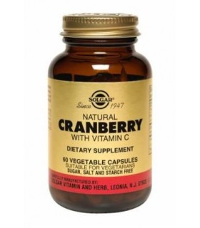SOLGAR CRANBERRY WITH VITAMINA C 60 CAPSULAS