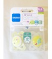 Mam Chupete Mini Silicone 0-6 Months Double Pack