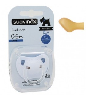 Suavinex Chupete Latex Evolution Azul 0-6 Meses