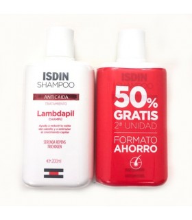 Isdin Lambdapil Champú Anticaida Duplo 200 Ml + 2º Und 50% Dto