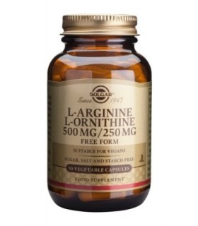 Solgar L-Arginina / L-Ornitina 500 Mg / 250 Mg 50 Capsulas