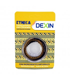 Dexin Etnica Pulsera Aromática Con Citronela 2 Unds