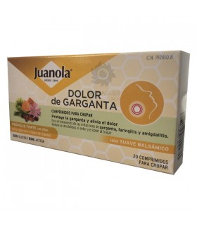 Juanola Dolor De Garganta Propolis Forte Sabor Suave Balsamico 20 Comprimidos