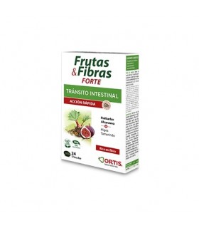 Frutas y Fibras Forte tránsico Intestinal acción rápida 24 Comprimidos
