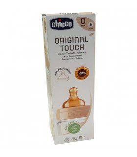 Chicco Original Touch Biberon Vidrio Neutro 0M+ Flujo Lento 240 ml