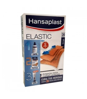 Hansaplast Elastic 20 Tiras + Regalo Pomada Para Curar Heridas